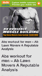 Mobile Screenshot of absworkoutformen.net